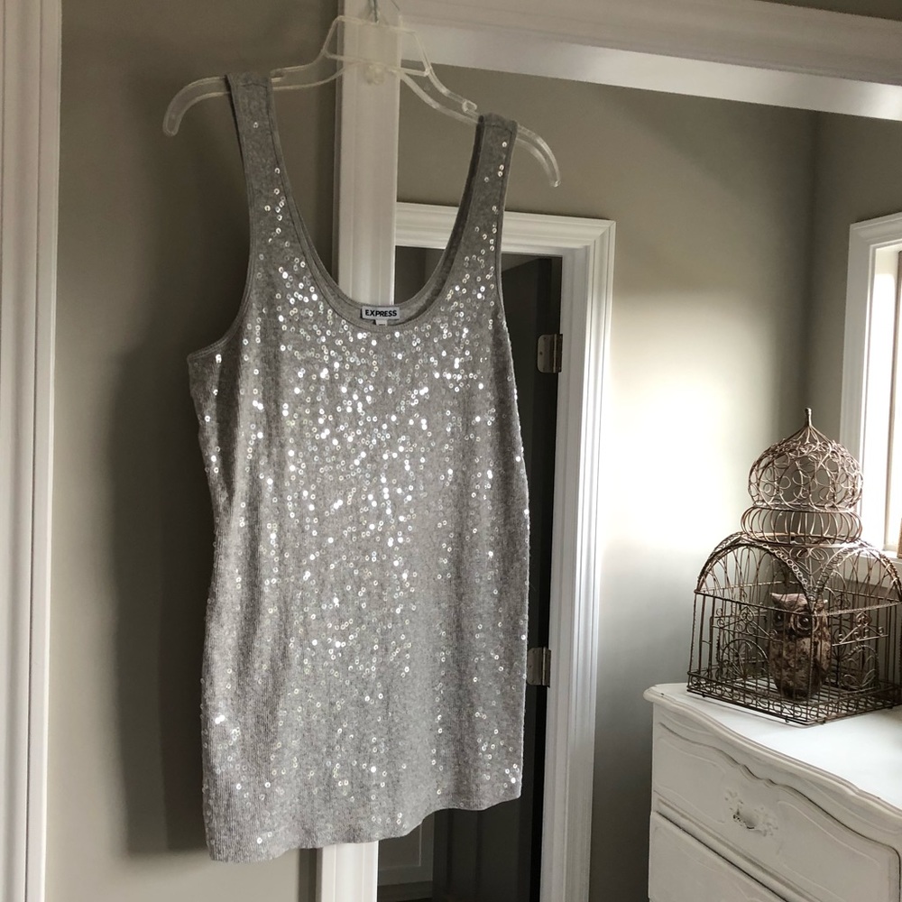 Express Tank Top w/ Sequins